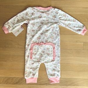 Cecil & Lou Floral Zipper Pajamas 12 Month